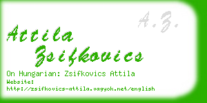 attila zsifkovics business card